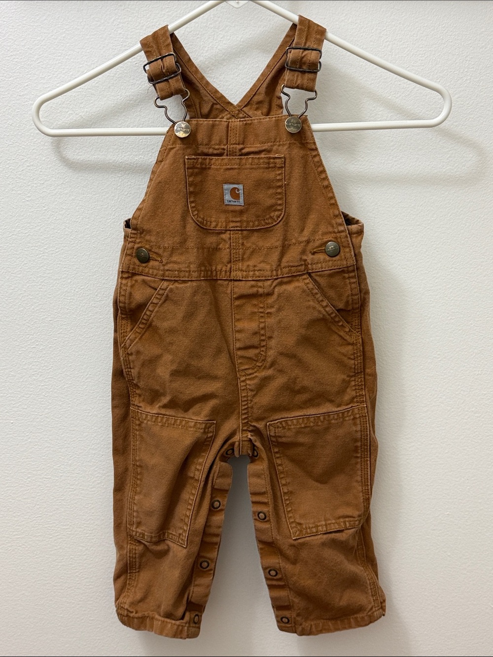 Carhartt Toddler Overalls in Carhartt Brown